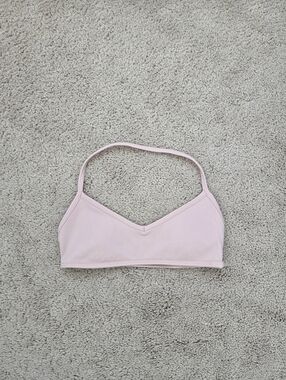 Crop Shop Boutique Pink Halter Sports Bra Size Xs